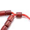 Handmade Red Sandalwood Beads Adjustable Mala Rope Bracelet - Zodeys