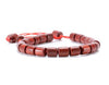 Handmade Red Sandalwood Beads Adjustable Mala Rope Bracelet - Zodeys
