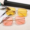 Clear Pink Oversized Square Sunglasses - Zodeys