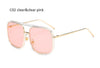 Clear Pink Oversized Square Sunglasses - Zodeys