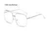 Clear Pink Oversized Square Sunglasses - Zodeys