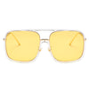 Clear Pink Oversized Square Sunglasses - Zodeys