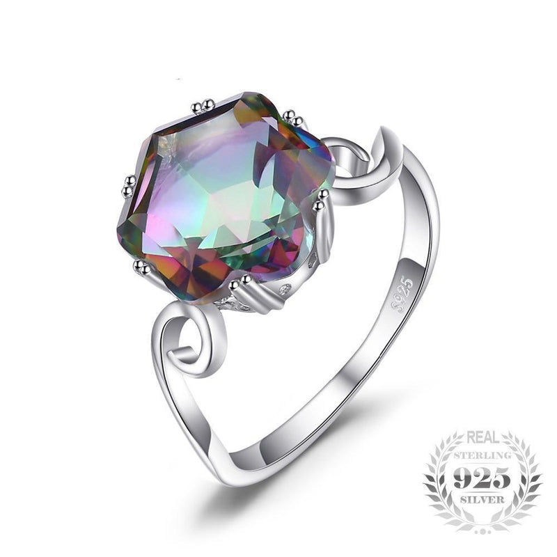 3.2ct Rainbow Fire Mystic Topaz Ring - Zodeys