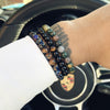 Fumatore Black Hematite Stone Beaded Bracelet - Zodeys