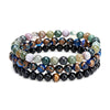 Fumatore Black Hematite Stone Beaded Bracelet - Zodeys