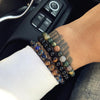 Fumatore Black Hematite Stone Beaded Bracelet - Zodeys