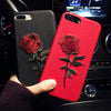 Embroidered Red Rose iPhone Case - Zodeys