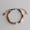 Carved Natural Stone Beaded Bracelet - Zodeys