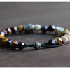 Carved Natural Stone Beaded Bracelet - Zodeys