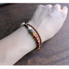 Carved Natural Stone Beaded Bracelet - Zodeys