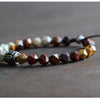 Carved Natural Stone Beaded Bracelet - Zodeys