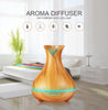 400ml Wood Grain Aroma Essential Oil Diffuser Ultrasonic Air Humidifier - Zodeys