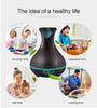 400ml Wood Grain Aroma Essential Oil Diffuser Ultrasonic Air Humidifier - Zodeys