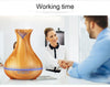 400ml Wood Grain Aroma Essential Oil Diffuser Ultrasonic Air Humidifier - Zodeys
