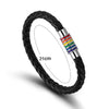 Fierté - Rainbow Pride Magnetic Buckle Leather Bracelet - Zodeys