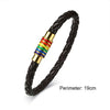 Fierté - Rainbow Pride Magnetic Buckle Leather Bracelet - Zodeys