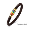 Fierté - Rainbow Pride Magnetic Buckle Leather Bracelet - Zodeys