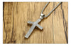 Sterling Rhinestone Stainless Steel Cross Necklace
