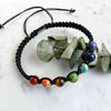Titanium Chakra Beads Healing Macrame Bracelet - Zodeys