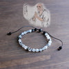 Chinese Ink Om Mani Padme Mala Beads Bracelet - Zodeys