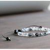 Chinese Ink Om Mani Padme Mala Beads Bracelet - Zodeys