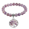 Reiki Sahasrara Tree of Life Amethyst Bracelet