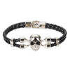 Poc Comú Premium Leather Skull Bracelet - Zodeys
