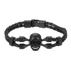 Poc Comú Premium Leather Skull Bracelet - Zodeys
