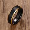 Egyptian Sands Matte Finished Brushed Tungsten Band - Zodeys