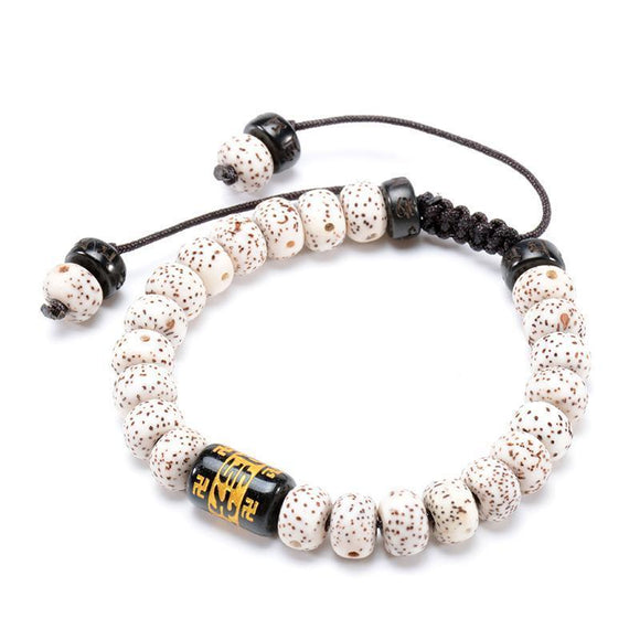 Handmade Bodhi Seeds Beaded Weaved Bracelet - Zodeys