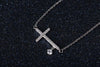 925 Sterling Silver Sideways Cross Bracelet - Zodeys