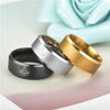 Brushed Stainless Steel & Titanium Masonic Band - Zodeys