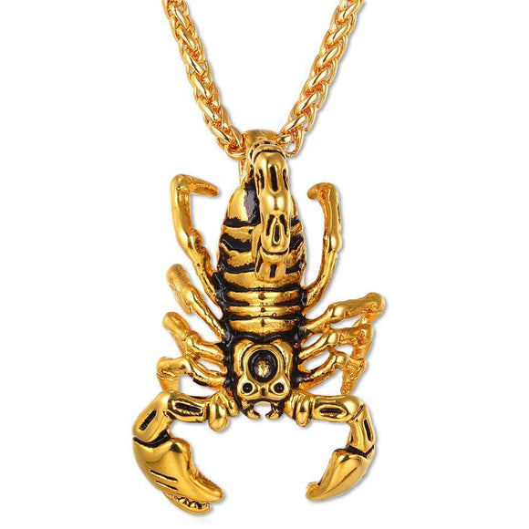 Gold Scorpio Pendant Necklace - Zodeys