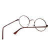 Unisex Classic Metal Frame Mirror Rounded Glasses - Zodeys
