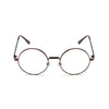 Unisex Classic Metal Frame Mirror Rounded Glasses - Zodeys