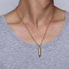 Engraved Lord's Prayer & Cremation Storage Bullet Necklace - Zodeys