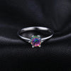 Mystic Fire Rainbow Topaz Silver Engagement Ring