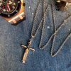 Corleone Goro Feather Cross Necklace - Zodeys