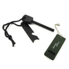 5 in 1 Magnesium Fire Starter Striker Ferro Rod with Survival Whistle - Zodeys