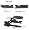 5 in 1 Magnesium Fire Starter Striker Ferro Rod with Survival Whistle - Zodeys