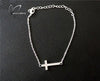 Sideway Cross Chain Link Bracelet