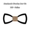 Engraved Butterfly Wooden Bow-tie - Zodeys