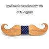 Handmade Mustache Wooden Bow Tie - Zodeys