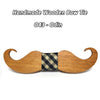 Handmade Mustache Wooden Bow Tie - Zodeys