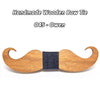 Handmade Mustache Wooden Bow Tie - Zodeys