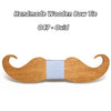 Handmade Mustache Wooden Bow Tie - Zodeys