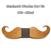Handmade Mustache Wooden Bow Tie - Zodeys