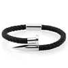 Luxury Braided Leather Nail Bracelet - Zodeys