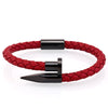 Luxury Braided Leather Nail Bracelet - Zodeys
