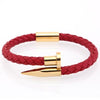 Luxury Braided Leather Nail Bracelet - Zodeys